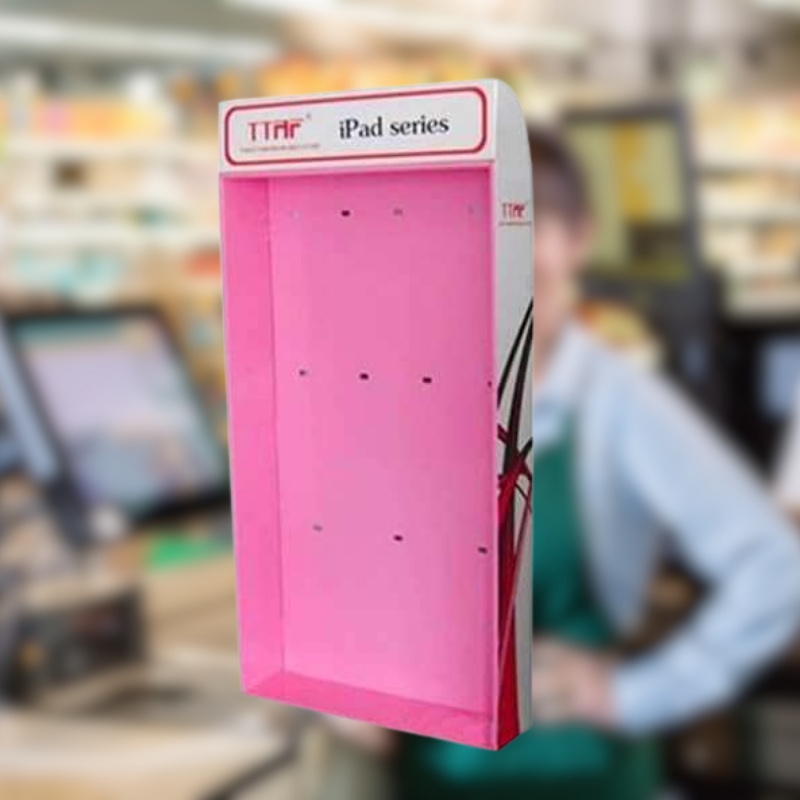 Custom Eco-friendly Hooks Display for iPad Accessories with Divider - Holidaypac