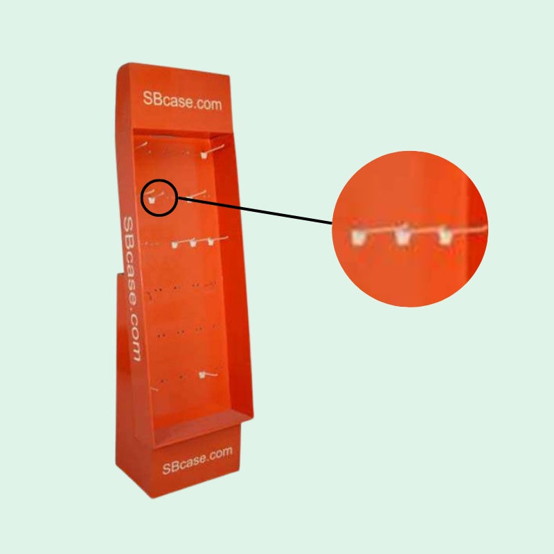Custom  Merchandising Hooks Display for Electronic Accessories- Holidaypac