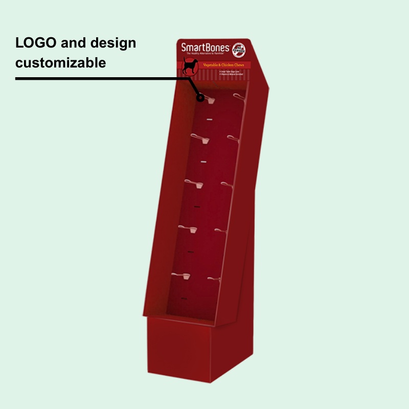Custom Retail Hooks Display for Dog Chews  with Header - Holidaypac