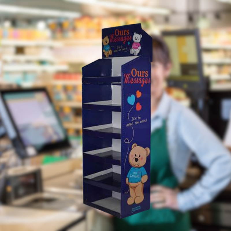 Easily Assembled Custom Floor Displays For Toys