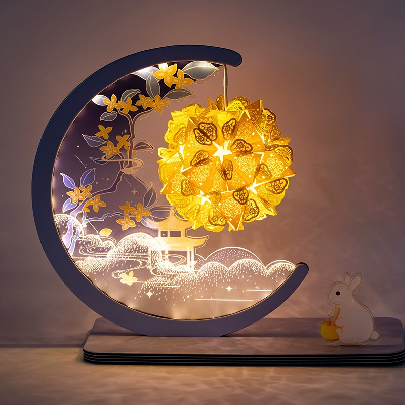 Custom Paper Light Box with Oriental Art Design - Holidaypac