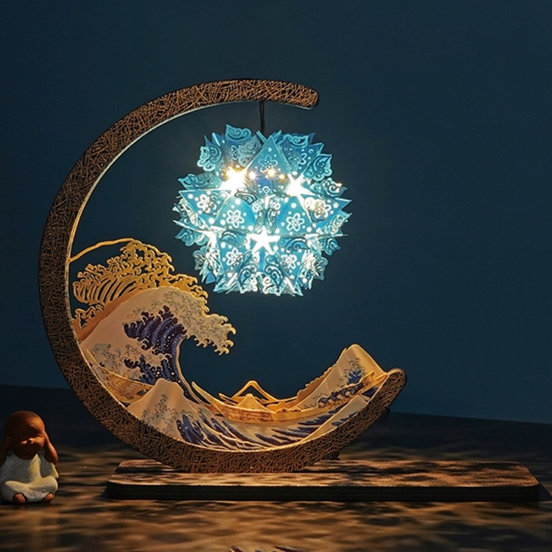 Custom Paper Light Box with Oriental Art Design - Holidaypac