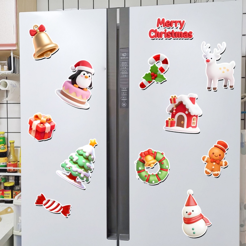 Custom Different Shapes Fridge Magnets Refrigerator Sticker for Christmas - Holidaypac