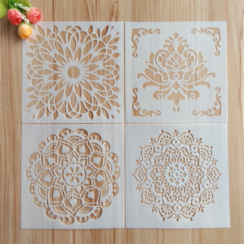 Custom High Quality PET Material Reusable Mandalas Wall Stencil for Painting - Holidaypac