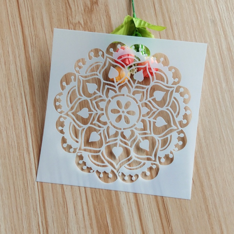 Custom High Quality PET Material Reusable Mandalas Wall Stencil for Painting - Holidaypac