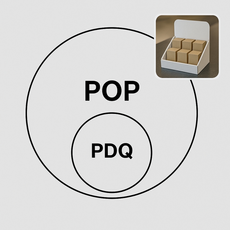 All PDQs are POP displays All PDQs are POP displays