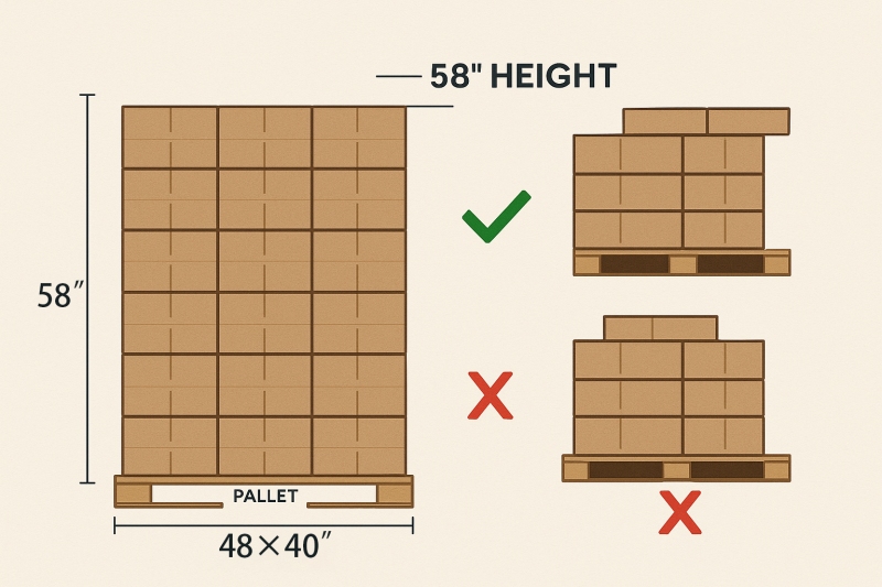 Start pallet-first: fit, height, weight Start pallet-first: fit, height, weight