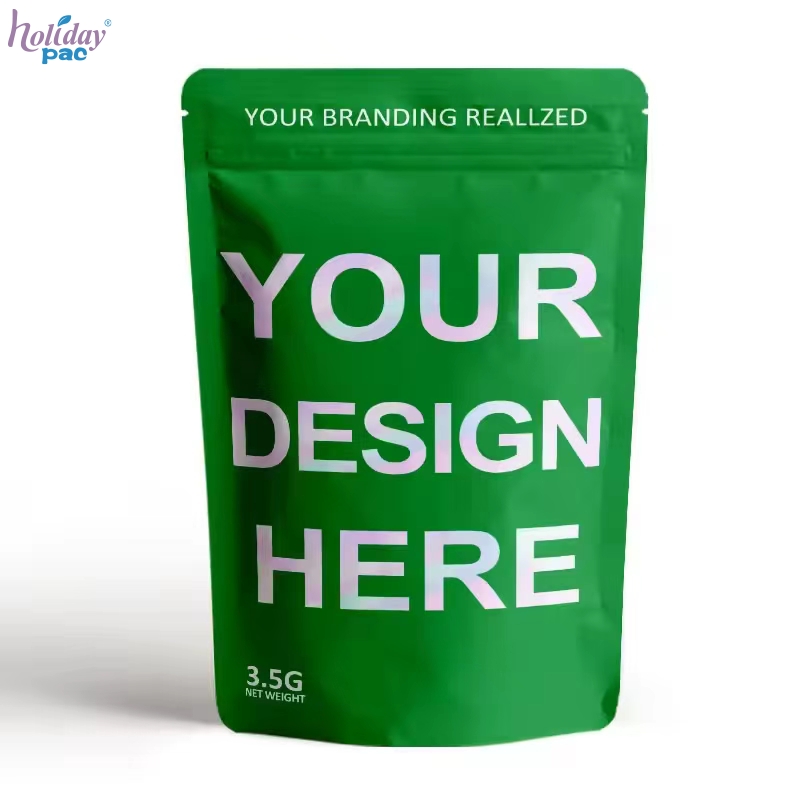 Custom Stand up Plastic Zip Lock Pouches for Food Packing Bags - Holidaypac