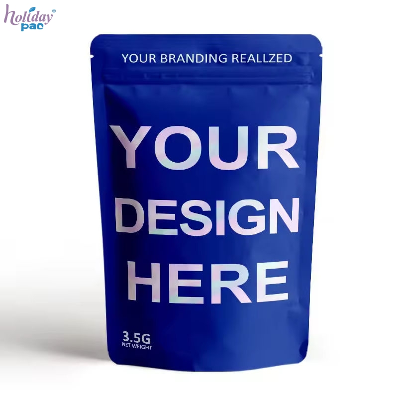 Custom Stand up Plastic Zip Lock Pouches for Food Packing Bags - Holidaypac