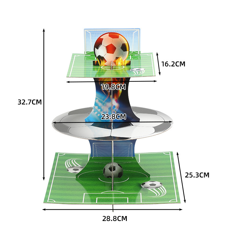 Custom Cardboard World Cup Shaped Counter Display for Baking Cakes - Holidaypac Custom Cardboard World Cup Shaped Counter Display for Baking Cakes - Holidaypac