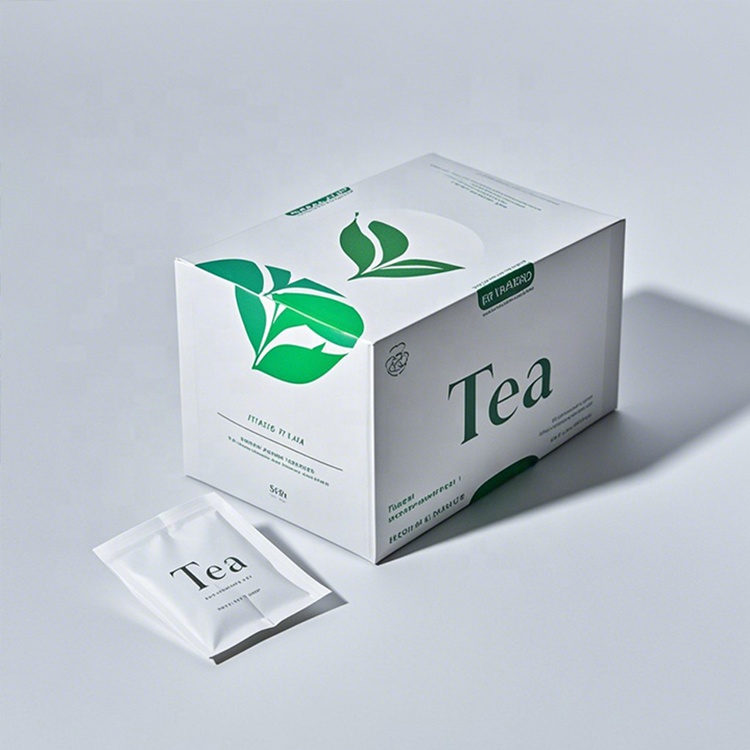 Custom Three Side Seal Flat Pouch with Easy Tear for Green Tea Packaging - Holidaypac