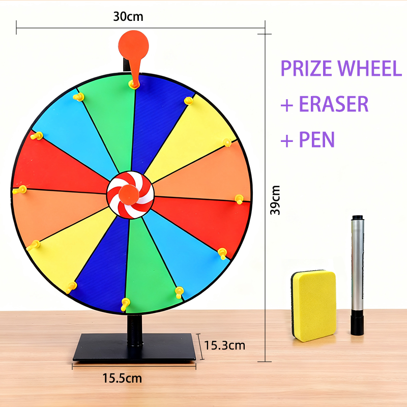 Wholesale Tabletop Prize Spinning Wheel for Events Parties and Fundraisers - Holidaypac Wholesale Tabletop Prize Spinning Wheel for Events Parties and Fundraisers - Holidaypac
