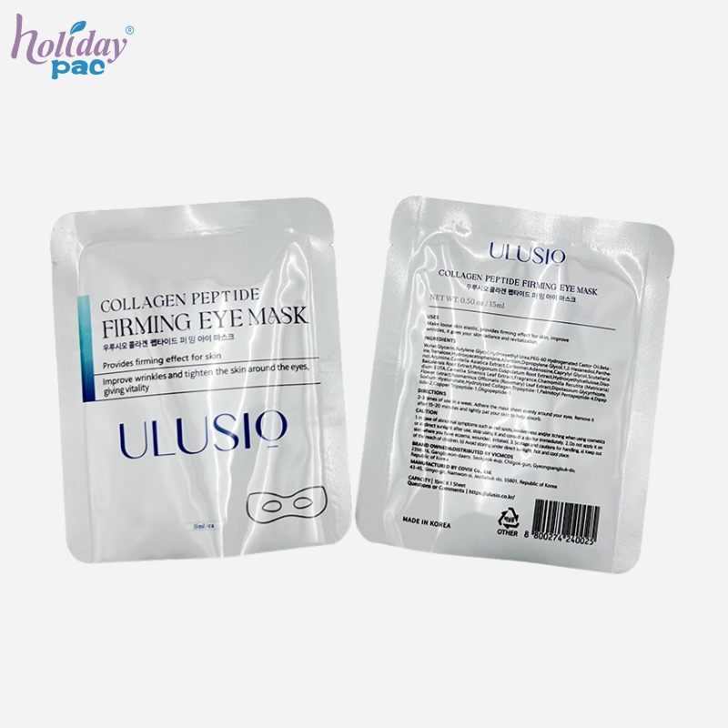 Custom Aluminum Foil Four Side Sealing Printed Pouch for Facial Mask - Holidaypac
