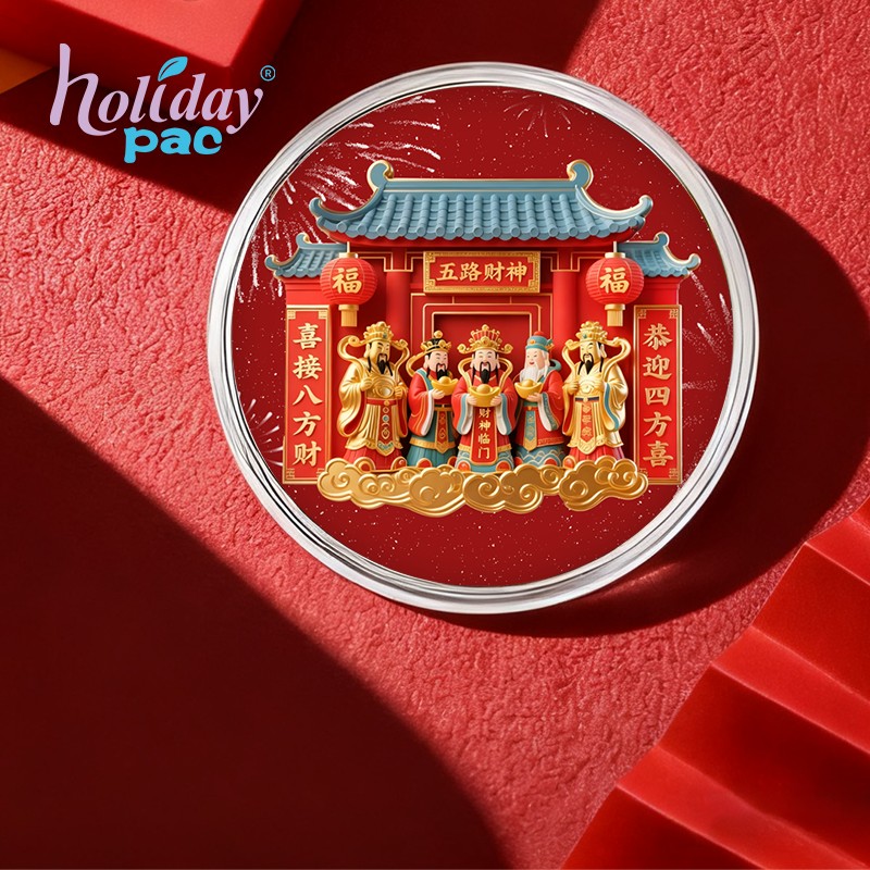 Custom 3D Paper Cut God of Wealth Box with Magnet for Home Decoration - Holidaypac