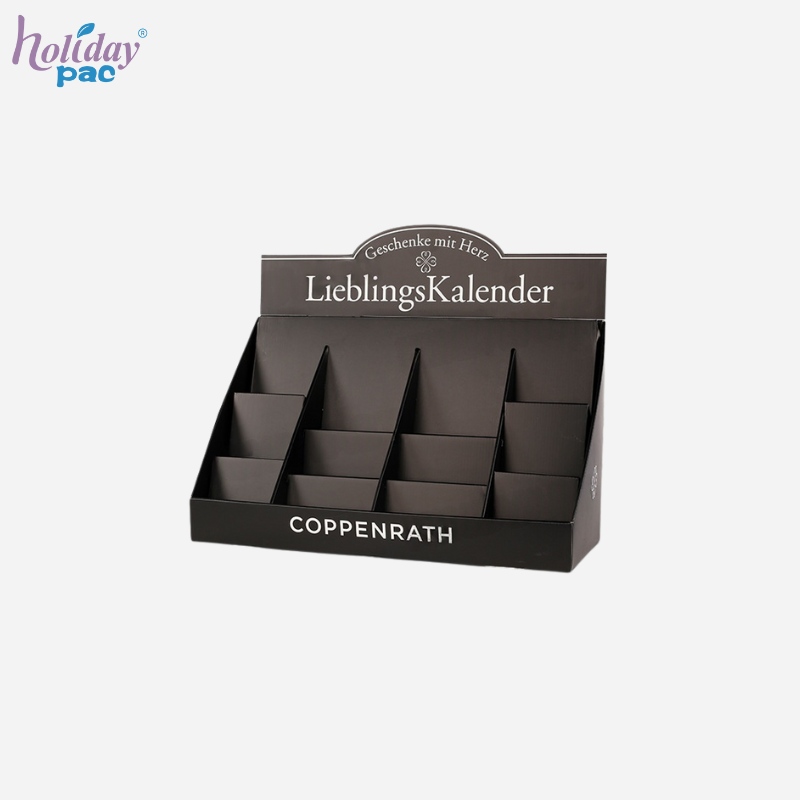 Custom Cardboard Countertop Display with Stairs for Calendars - Holidaypac