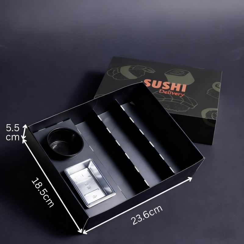 Customized Printing High Quality Food Grade Disposable Paper Sushi Box