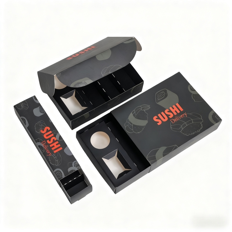 Customized Printing High Quality Food Grade Disposable Paper Sushi Box