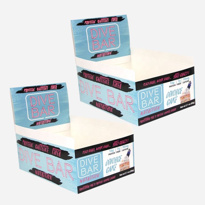 Custom Cardboard Retail Ready Packaging for Protein Energy Chocolate Bar Box Nut & Kernels - Holidaypac Custom Cardboard Retail Ready Packaging for Protein Energy Chocolate Bar Box Nut & Kernels - Holidaypac