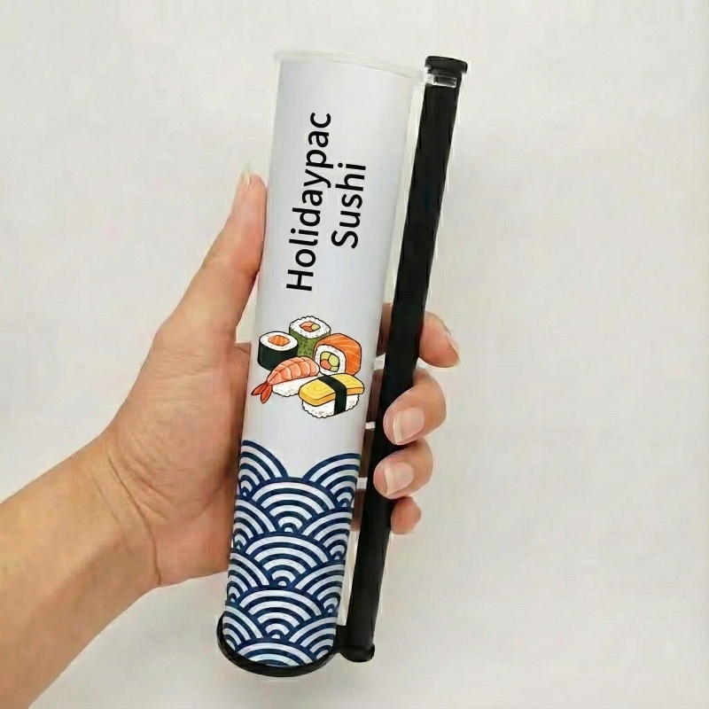 Custom Sushi Cylinder Push Pop Tube Box - Holidaypac