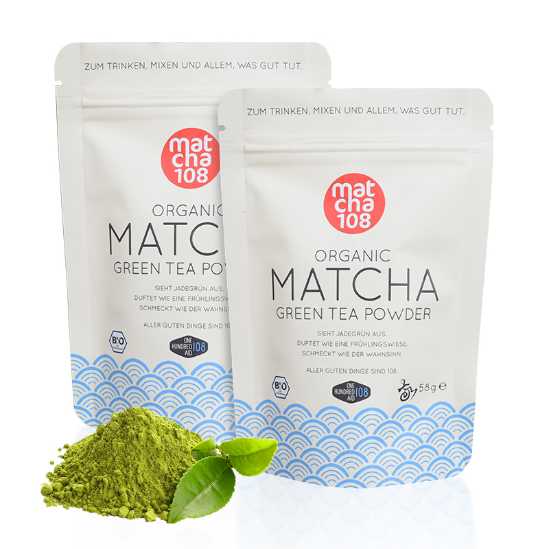 Custom Stand up Mylar Bag for Matcha - Holidaypac