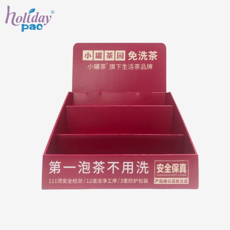 Custom Cardboard Counter Display Boxes for Tea - Holidaypac