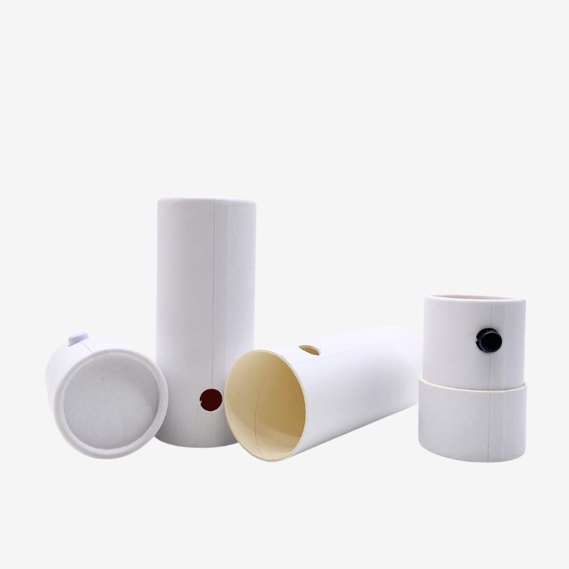 Custom Child Resistant Cardboard Packaging Kraft Paper Tube with Lock Button - Holidaypac
