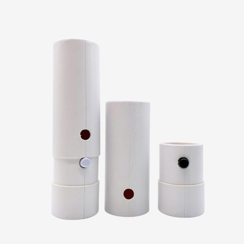 Custom Child Resistant Cardboard Packaging Kraft Paper Tube with Lock Button - Holidaypac