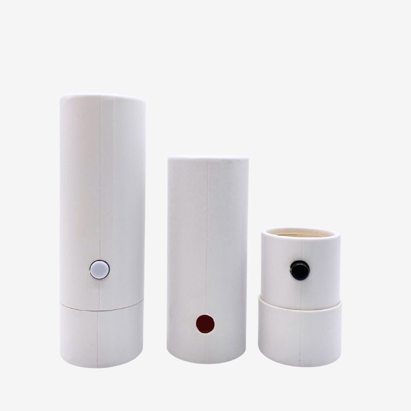 Custom Child Resistant Cardboard Packaging Kraft Paper Tube with Lock Button - Holidaypac