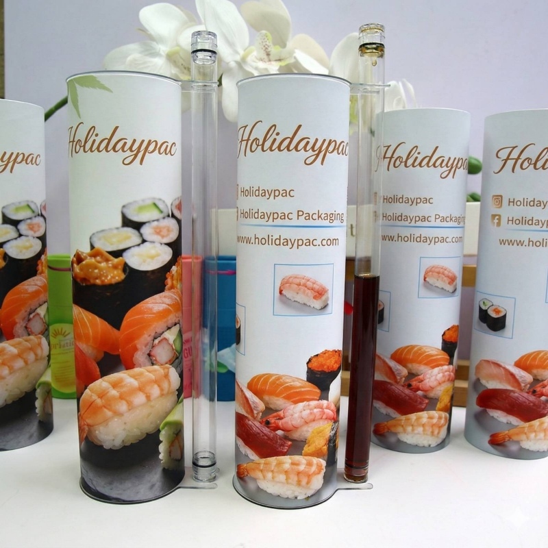 Custom Printing Biodegradable Push pop Sushi Packaging Container - Holidaypac