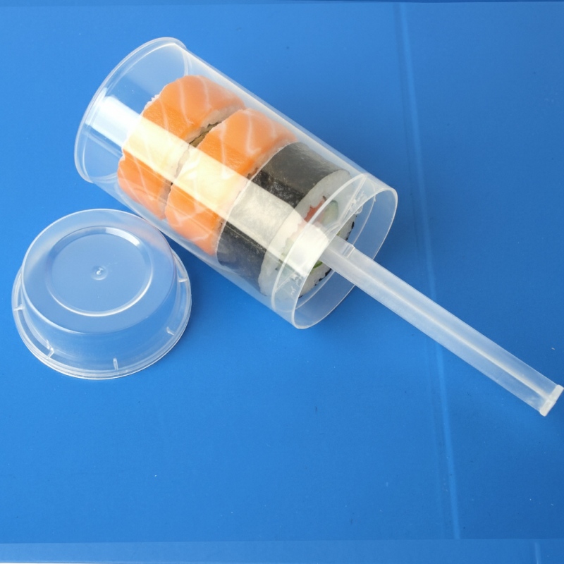 Custom 3.5g Plastic Sushi Push Pop Jar with Screw Top - Holidaypac