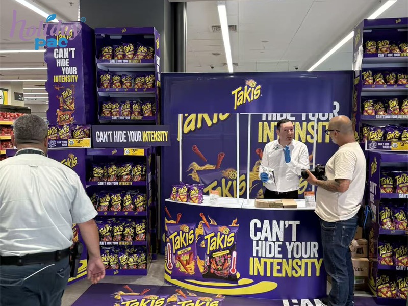 Custom Retail Display Solutions for Snacks: Takis Success Story at 7-Eleven & BIG W by Holidaypac