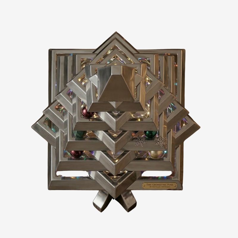 Custom Free Standing Metallic Christmas Tree - Holidaypac