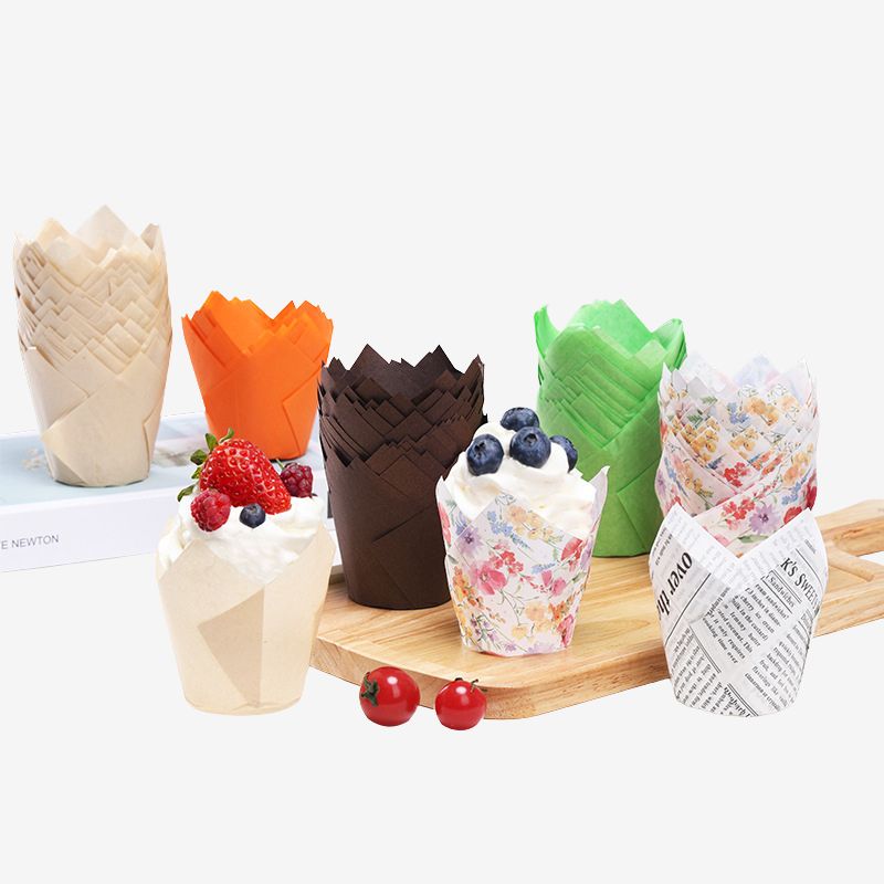 Custom Tulip Cupcake Paper Liners - Holidaypac