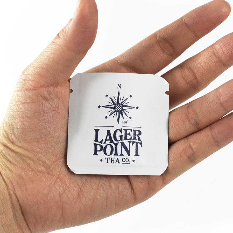 Custom 3 Side Printed Recyclable Heat sealed Flat Pouch for Mini Coffee Tea Yeast Powder - Holidaypac