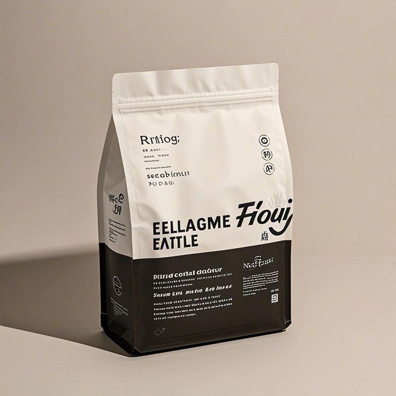 Custom Printed 1kg 2kg 5kg Food Grade Rice Flour Plastic Packaging Stand up Pouch Bags With Window and Holder - Holidaypac