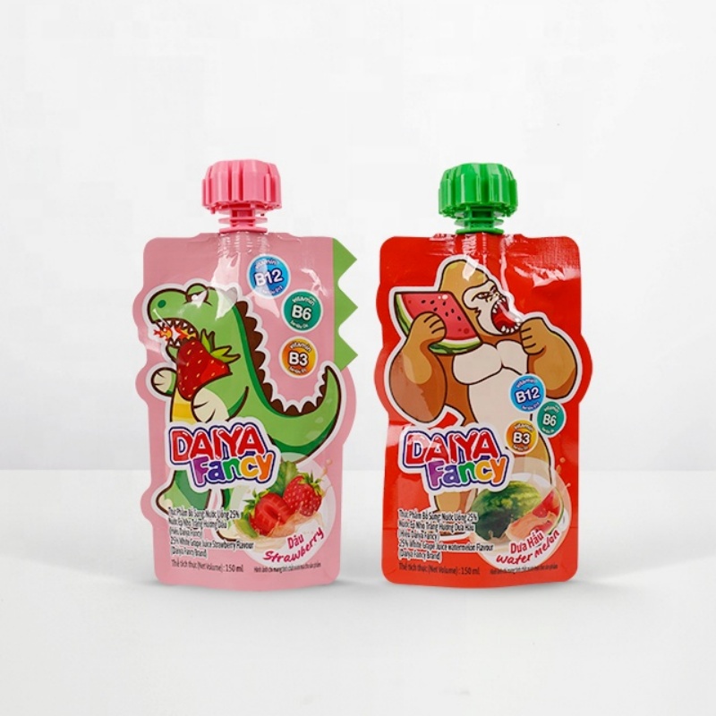 Custom Special-shaped Food Grade Plastic Packaging Pouch Bag with Childproof Cap for Milk Yogurt Baby Food - Holidaypac