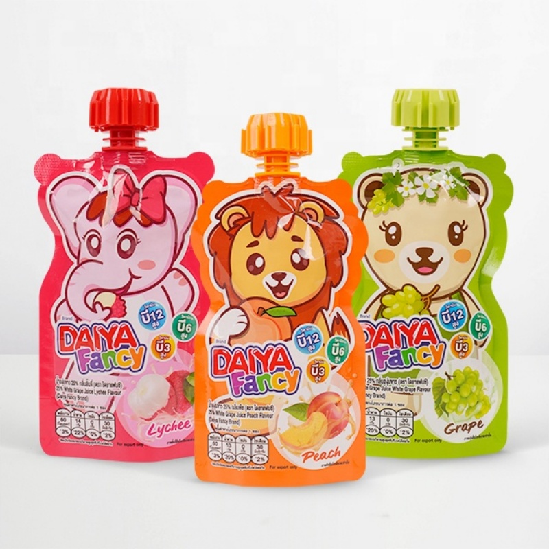 Custom Special-shaped Food Grade Plastic Packaging Pouch Bag with Childproof Cap for Milk Yogurt Baby Food - Holidaypac