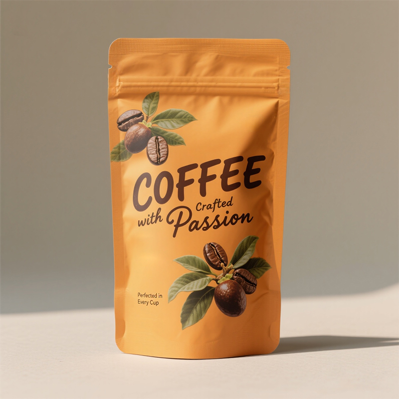 Wholesale Custom Recyclable Stand up Zipper Pouch with Moisture Barrier for Coffee Bags - Holidaypac