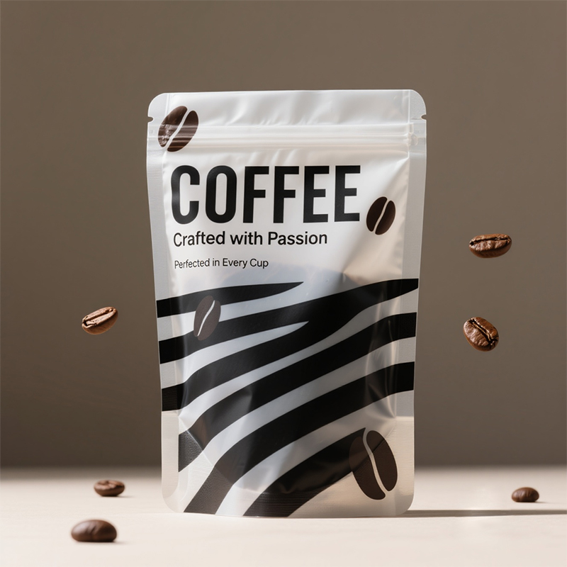 Wholesale Custom Recyclable Stand up Zipper Pouch with Moisture Barrier for Coffee Bags - Holidaypac