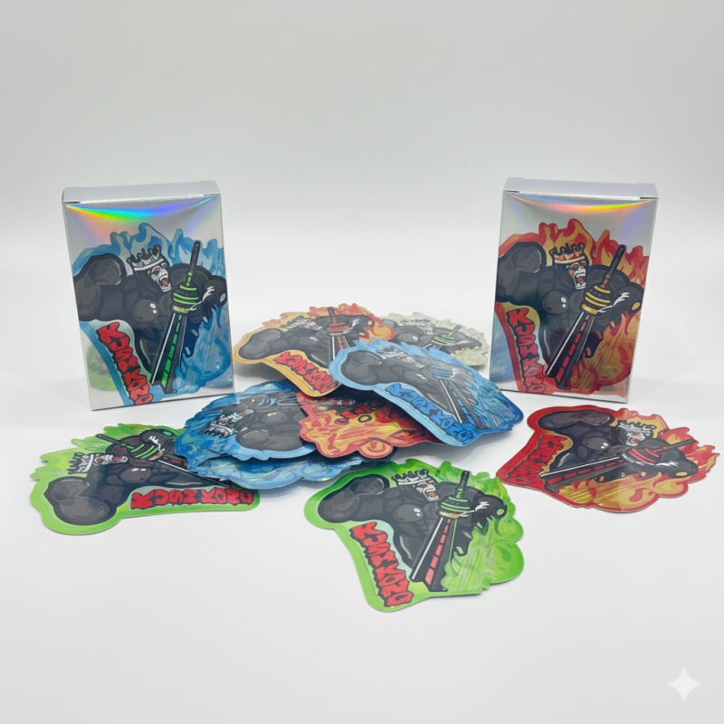 Custom Printed  3.5g 7g 14g Pouches Smell Proof Shaped Mylar Bags for Toys with Zipper - Holidaypac