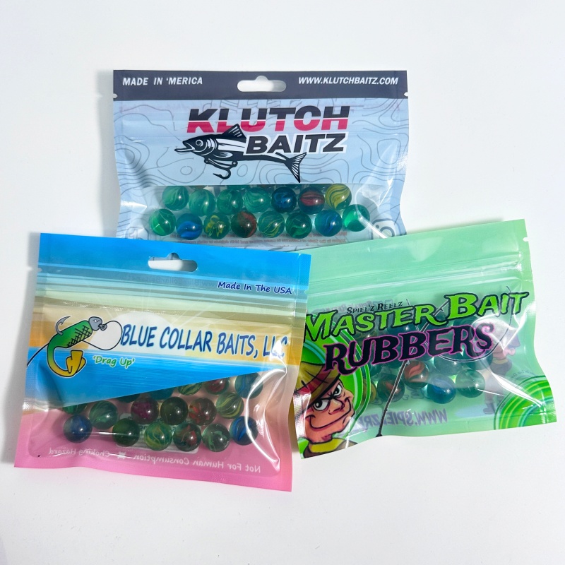 Custom Gravure Printed Ziplock 3-Sided Seal Ziplock Pouch with Plain Design for Pet Food and Fishing Lures - Holidaypac