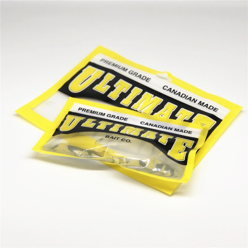 Custom Gravure Printed Ziplock 3-Sided Seal Ziplock Pouch with Plain Design for Pet Food and Fishing Lures - Holidaypac