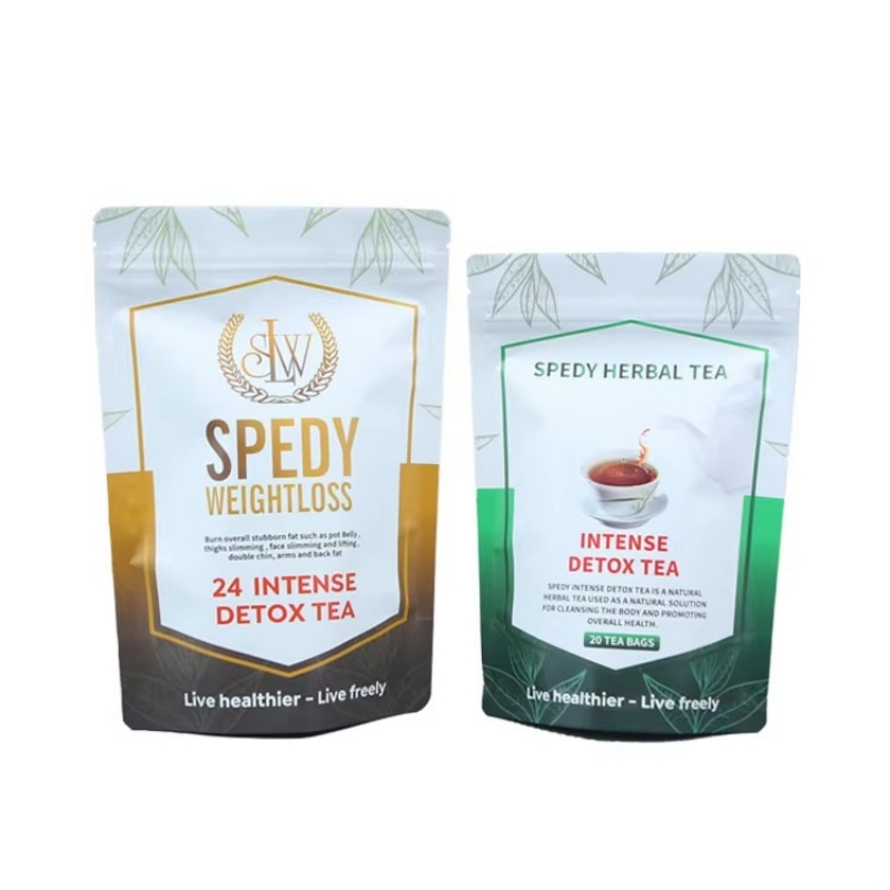 Custom Private Label Tea Ziplock Printed Pouch with Zipper - Holidaypac