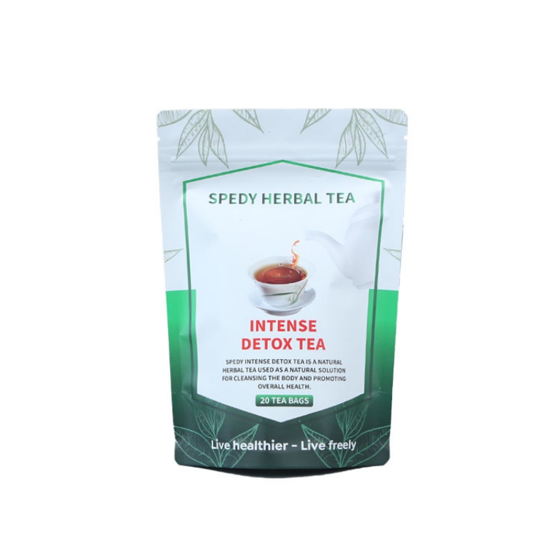 Custom Private Label Tea Ziplock Printed Pouch with Zipper - Holidaypac