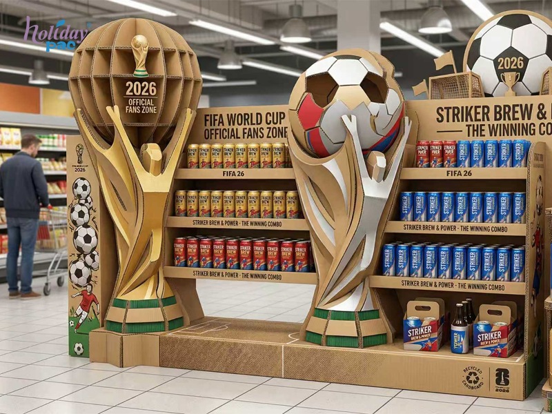 Score Big in 2026: How Cardboard Displays Will Win the World Cup - Holidaypac