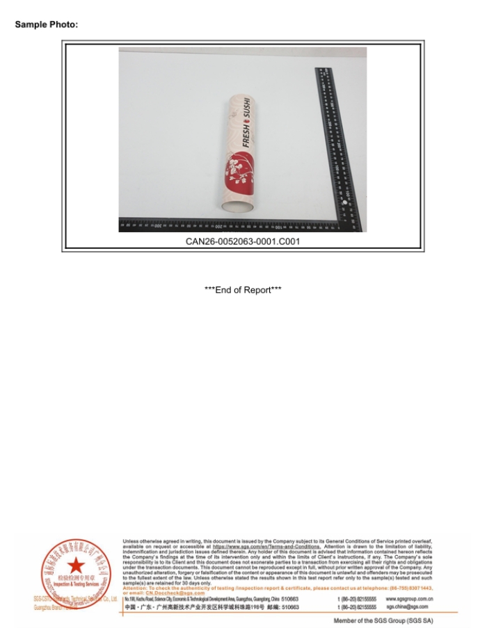 Holidaypac’s Sushi Push Pop Tubes Pass Rigorous SGS Certification