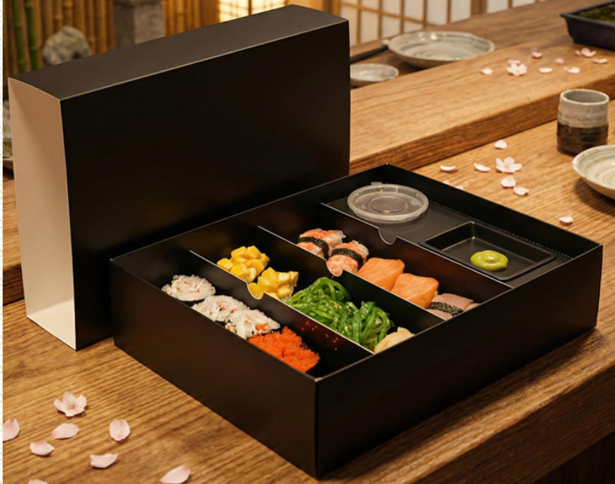 HolidayPAC Sushi Box Tray with Sleeve