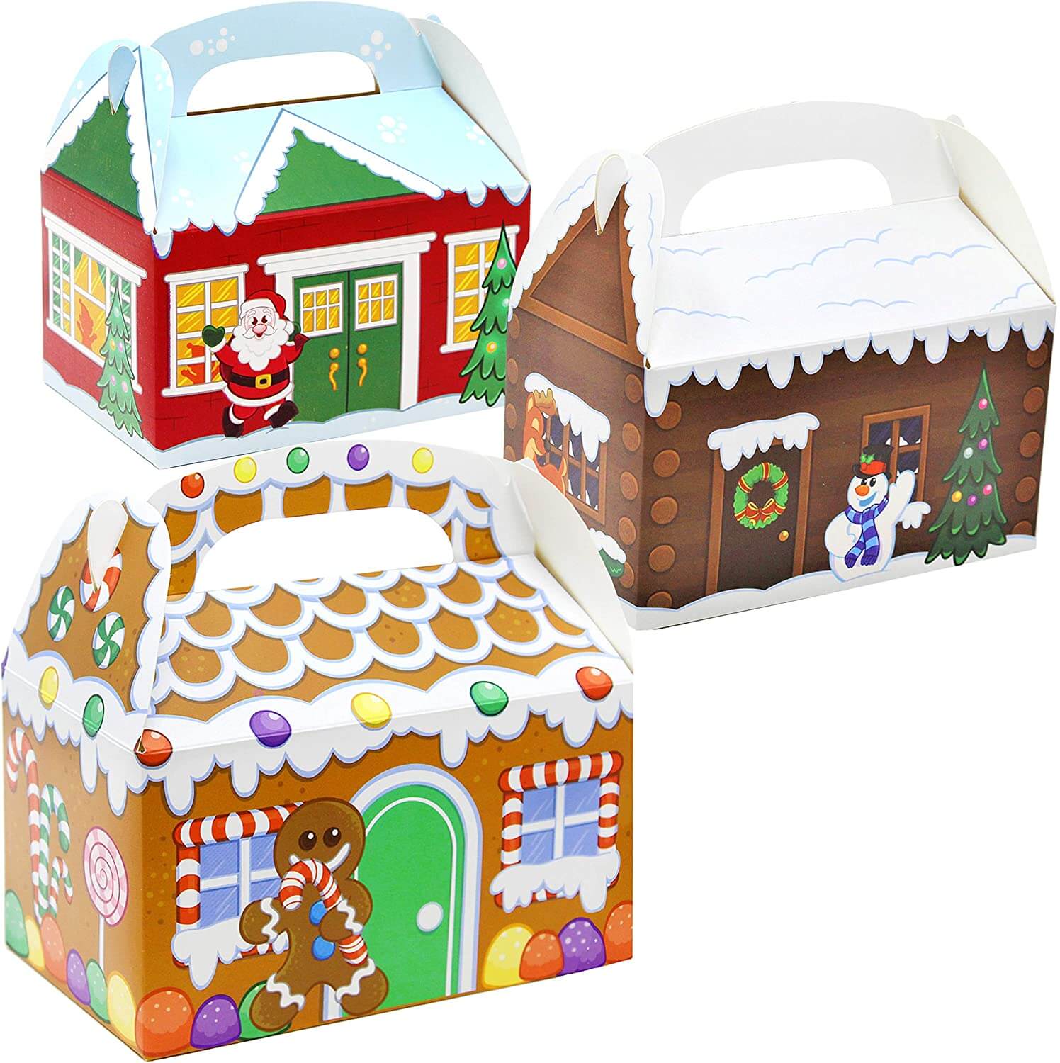 Holidaypac Christmas gingerbread village gable boxes seasonal bakery packaging
