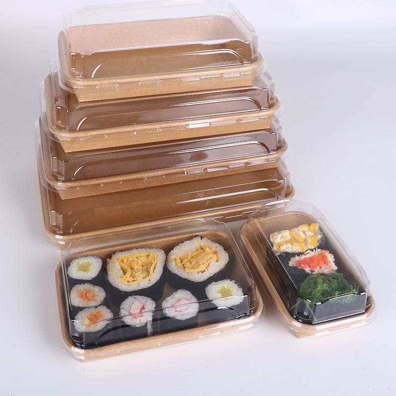 Eco-friendly kraft sushi packaging factory direct