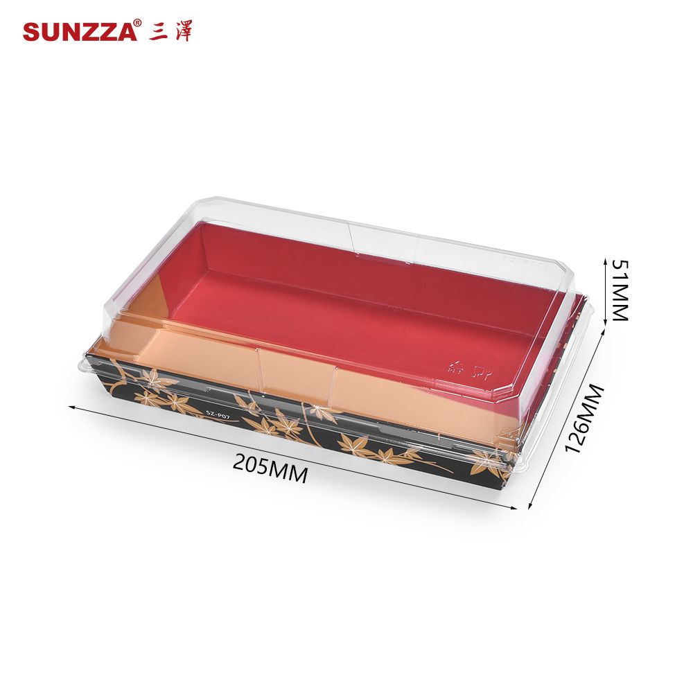 Custom kraft sushi takeaway packaging